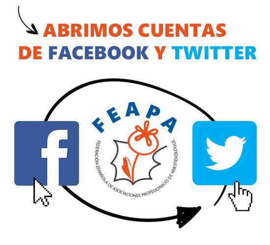 FEAPA abre sus cuentas de Facebook y Twitter